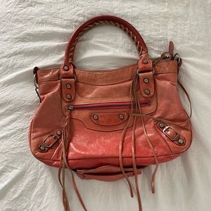 Coral Classic Balenciaga Bag